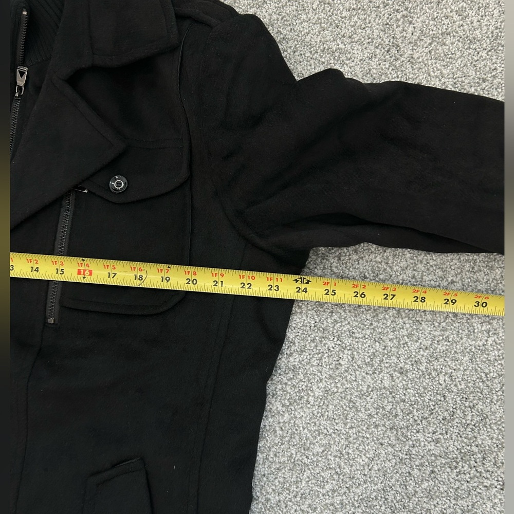 Men’s Wool/Polyester Blend Black Coat - Picture 14 of 15